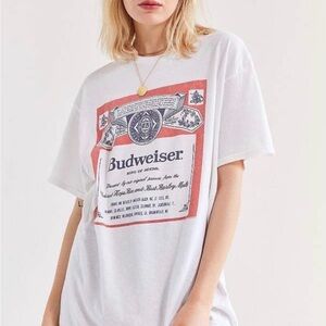Junk Food Urban Outfitters Budweiser Beer Classic Tee Large Graphic T-Shirt